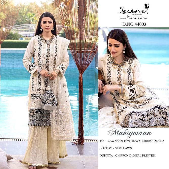 Serene Mahiymaan Latest Designer Festive Wear Cotton Pakistani Salwar Kameez Collection